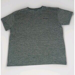Columbia Mens XXL Tshirt Heathered Green Short Sleeve Crewneck Athletic Layering